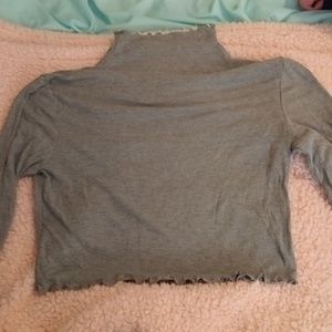 Grey turtle neck